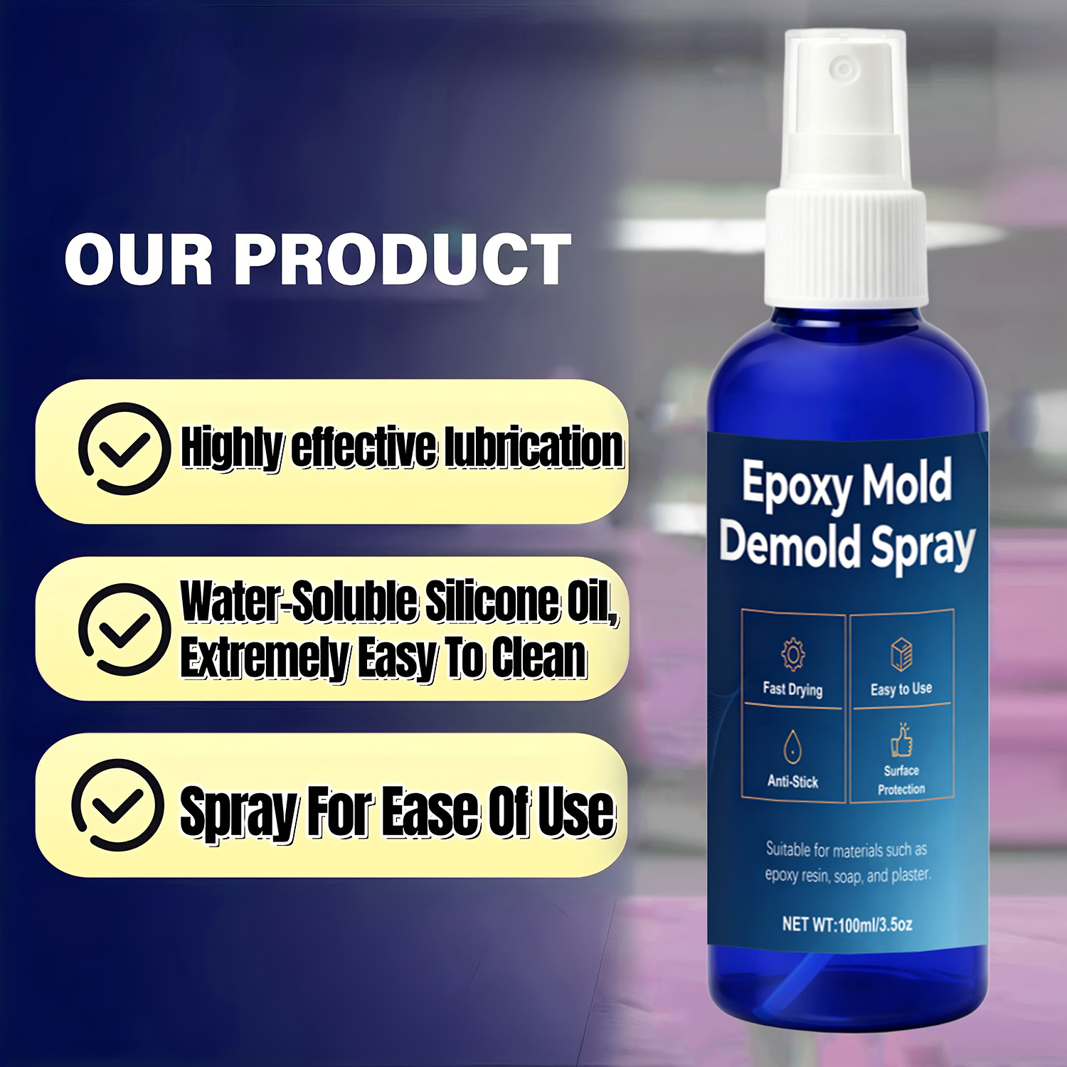 Release Spray Silicone - Spray Distaccante per Stampi in Silicone,