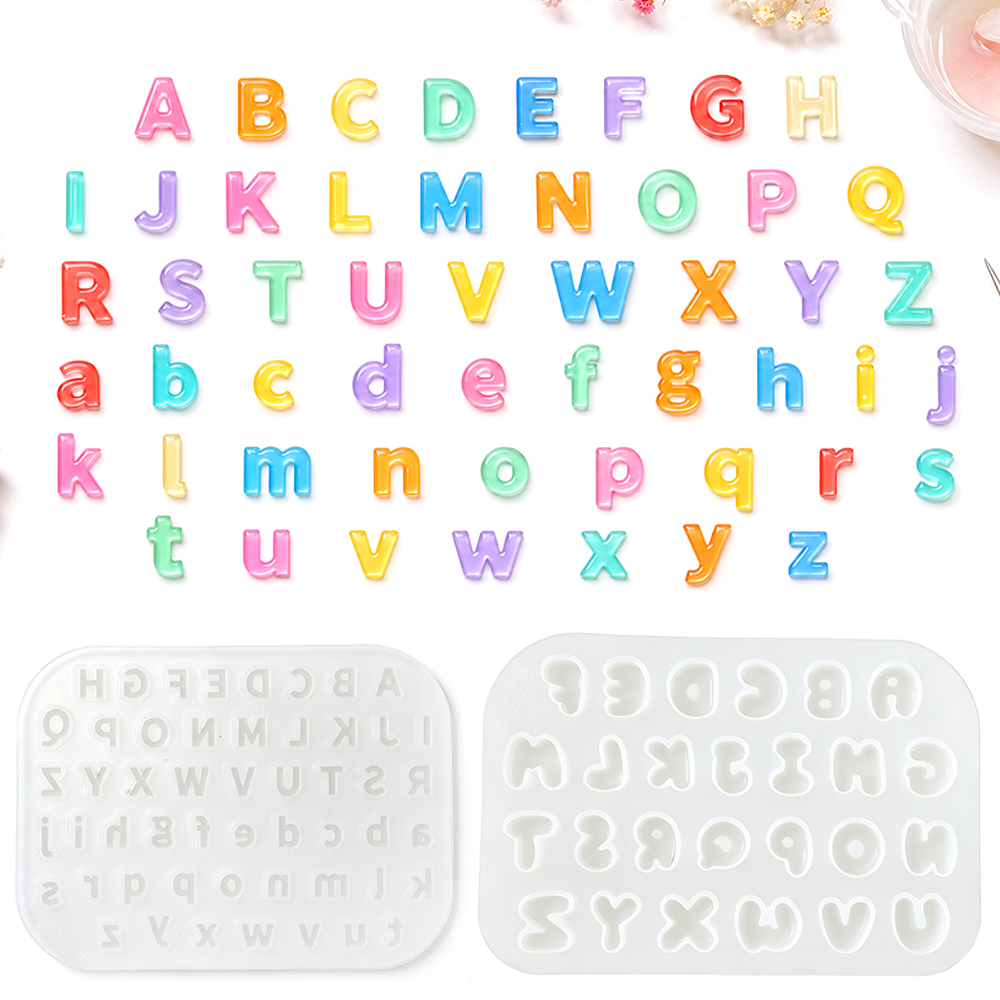 Resin Art Alphabet - Stampo in Silicone S0321 Mini per