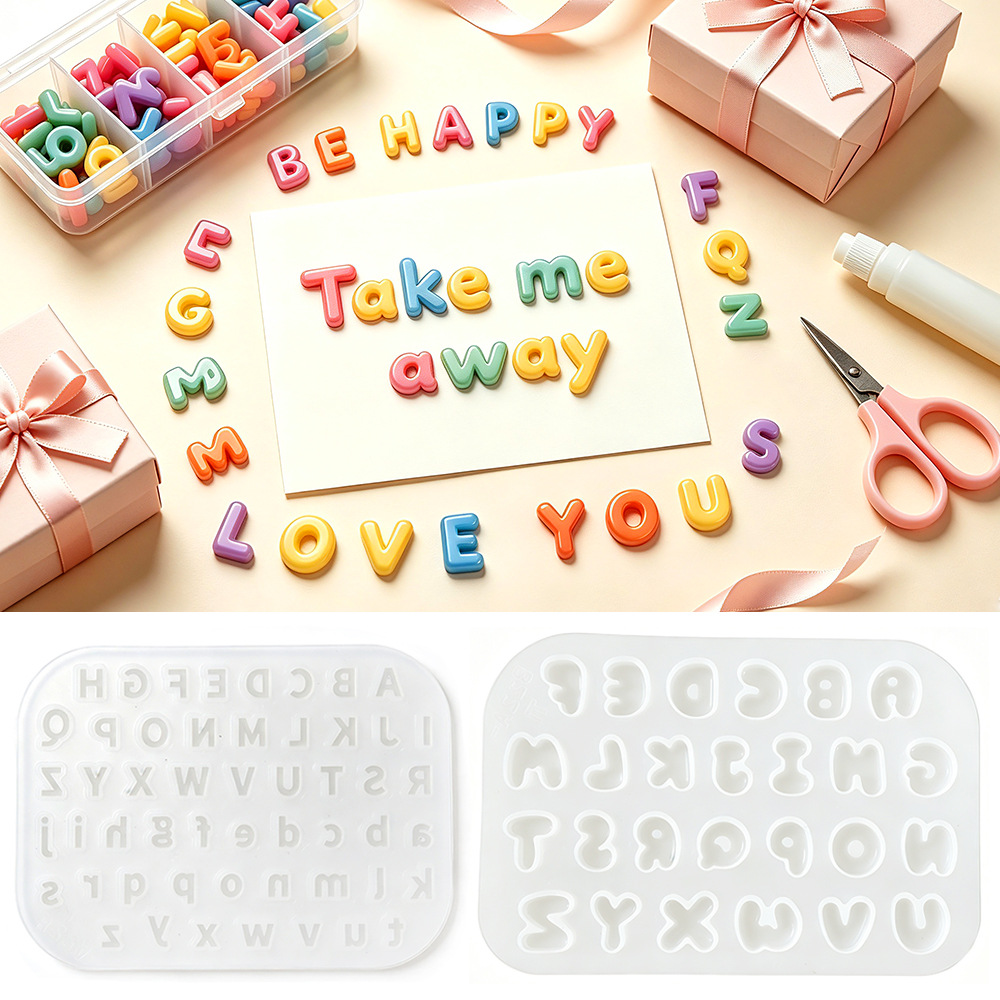 Resin Art Alphabet - Nuovo Stampo in Silicone per Alfabeto