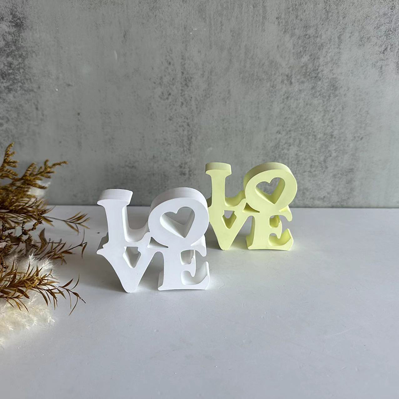 Resin Art Alphabet - Lettera AMORE Stampo in silicone Resina