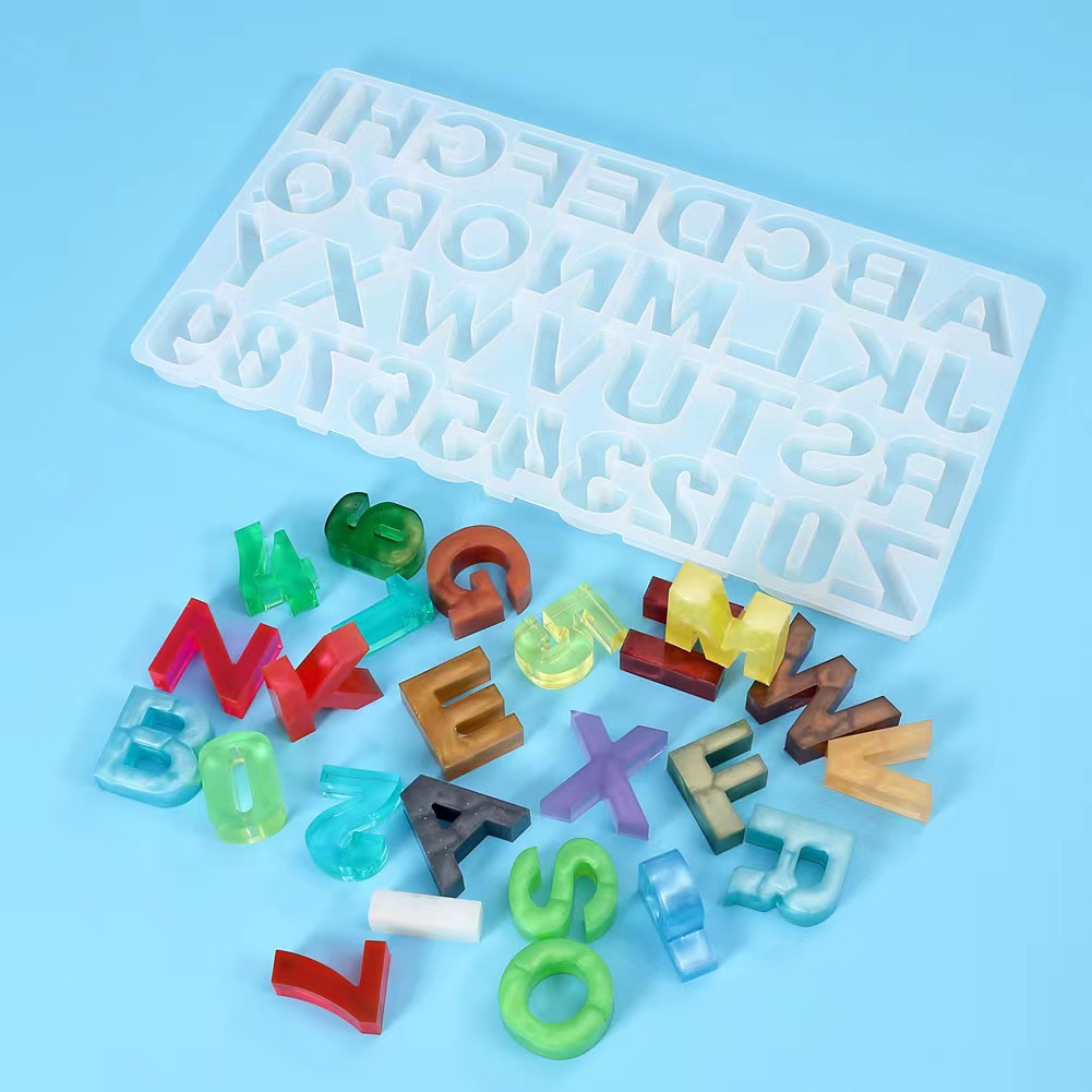 Resin Art Alphabet - Decorazioni per la casa fai da