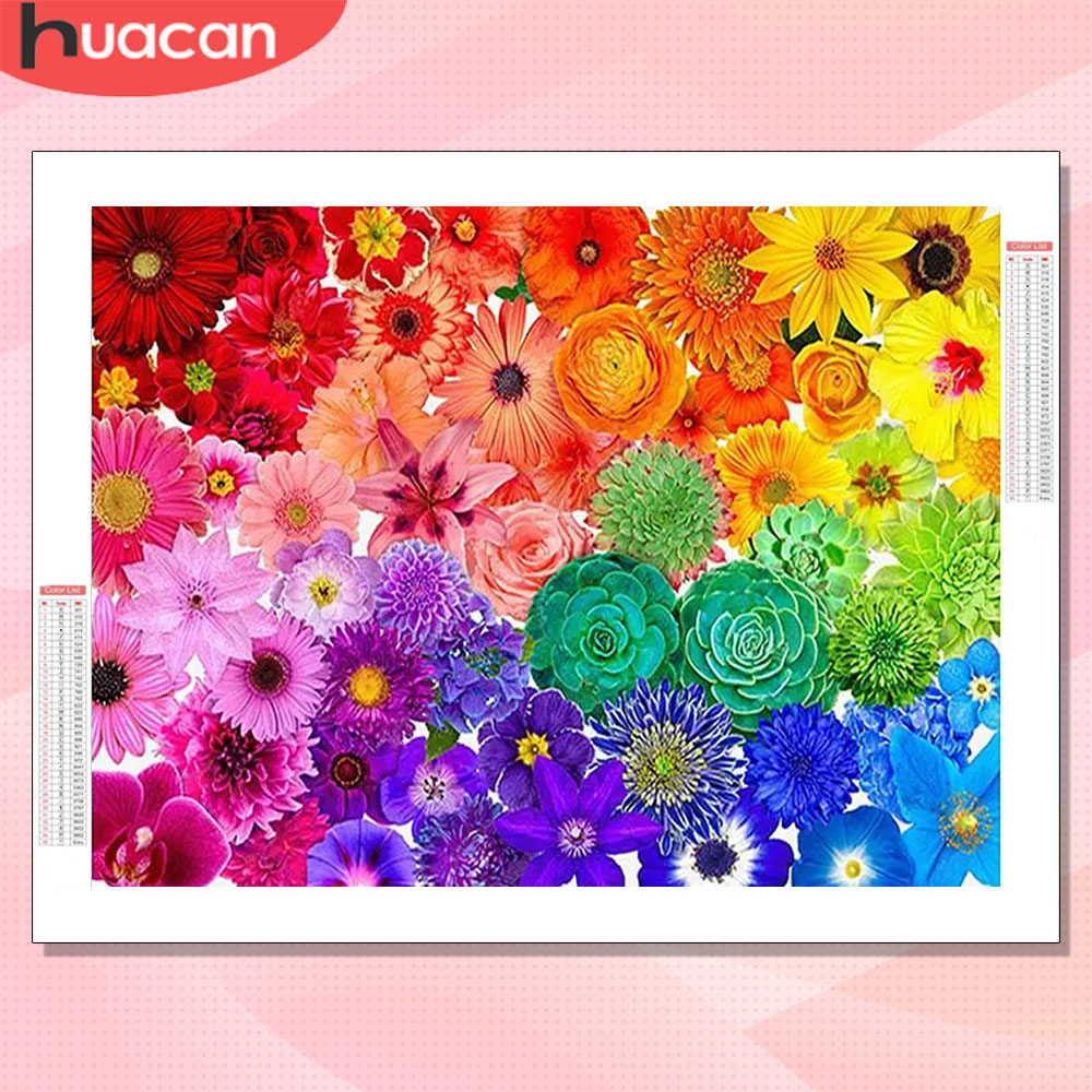 Resin Art Rose - Kit per Pittura Diamante HUACAN, Fiori