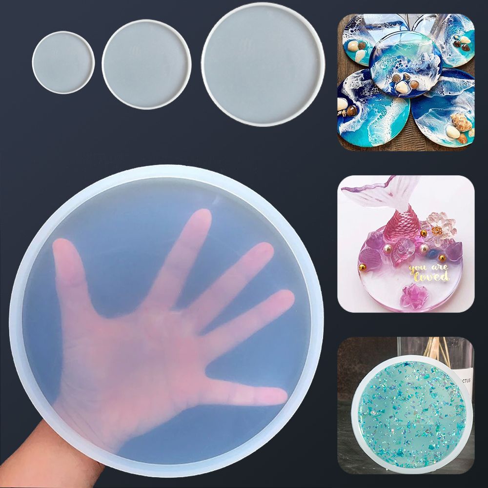 Resin Art Equipment - Trasparente Fluid Arts Round Coaster stampi