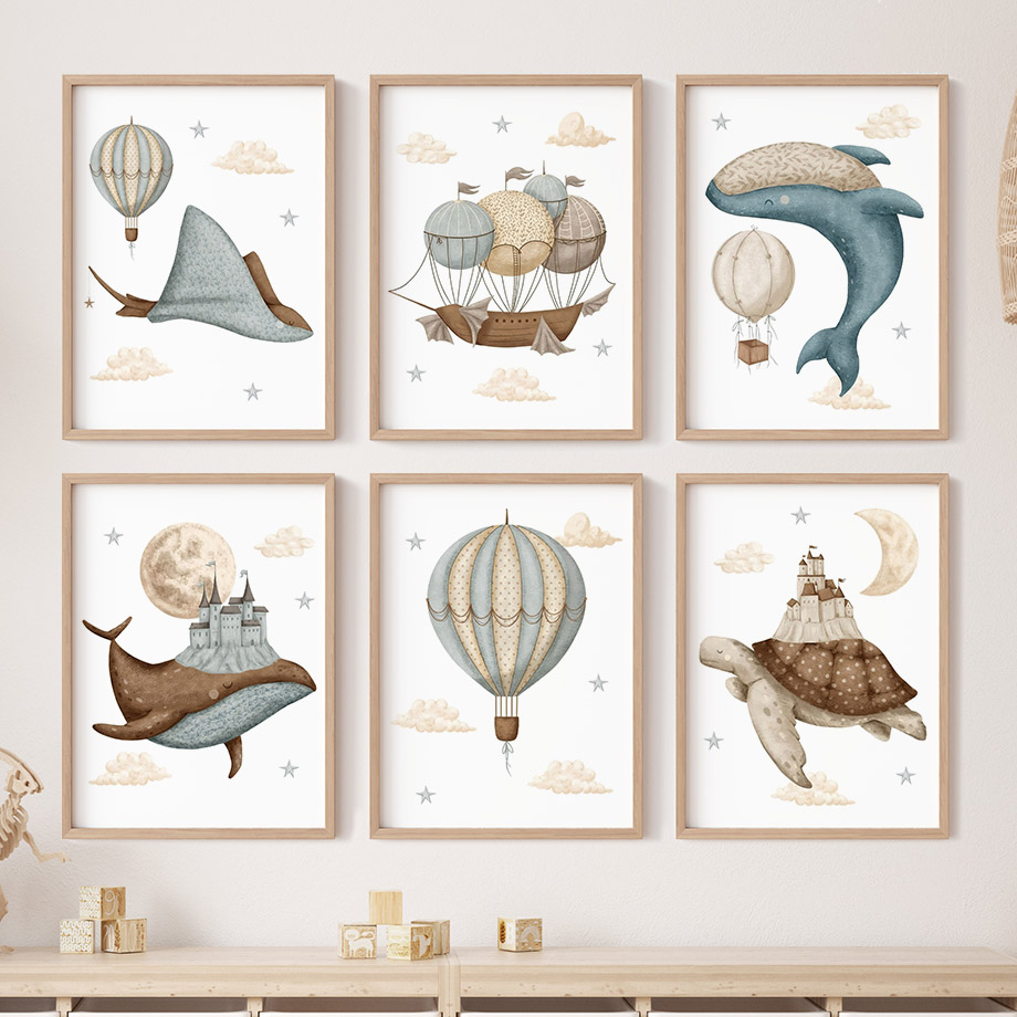 Resin Art Baby - Baloncino a Forma di Balena e