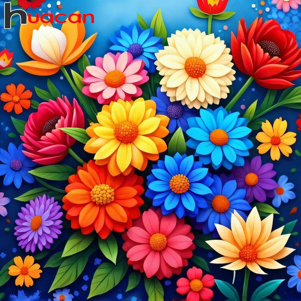 Resin Art Wallpaper - Huacan Diamond Art Mosaic Kit Fiore