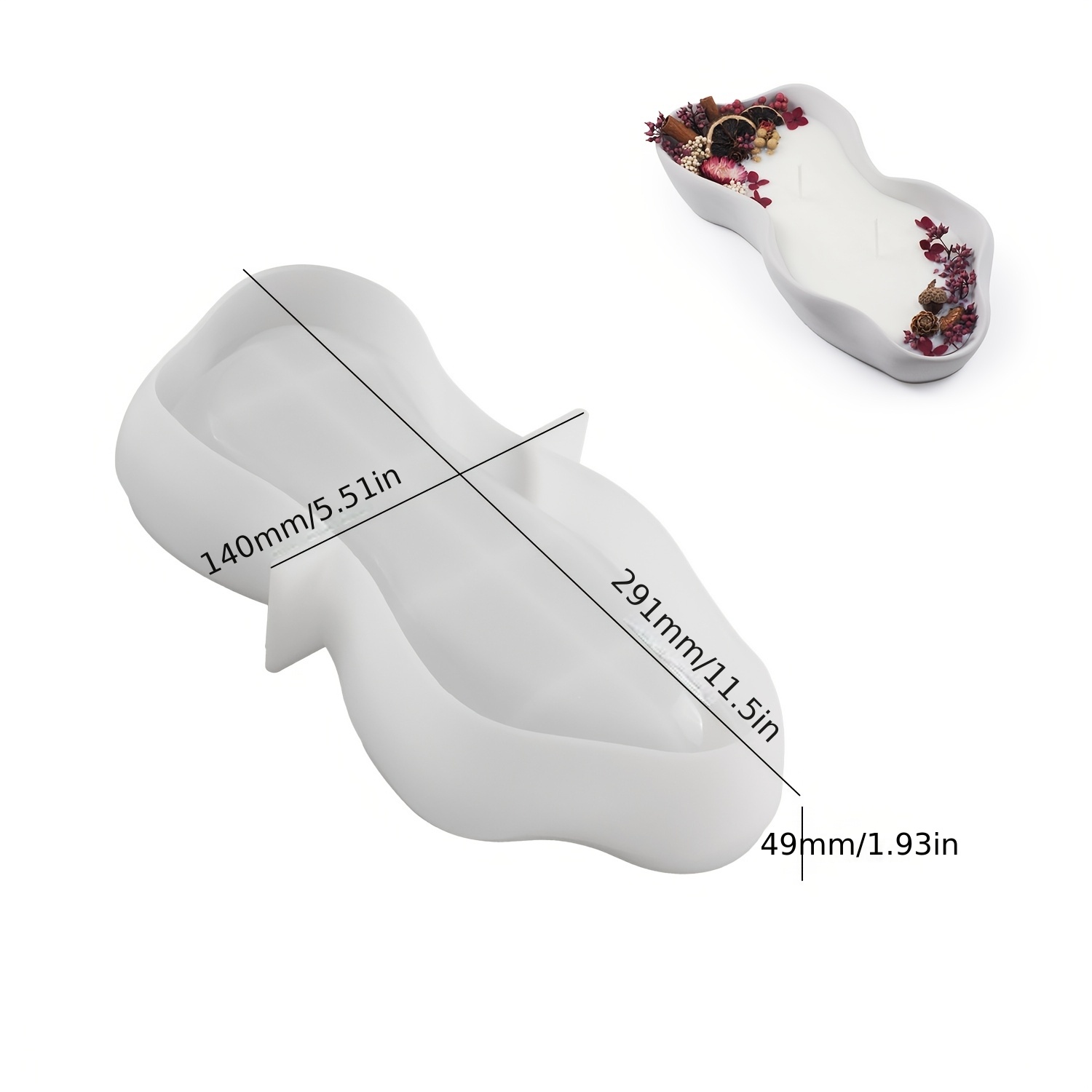 1 grande stampo ovale irregola - Resin Art Alphabet recensione e prezzo
