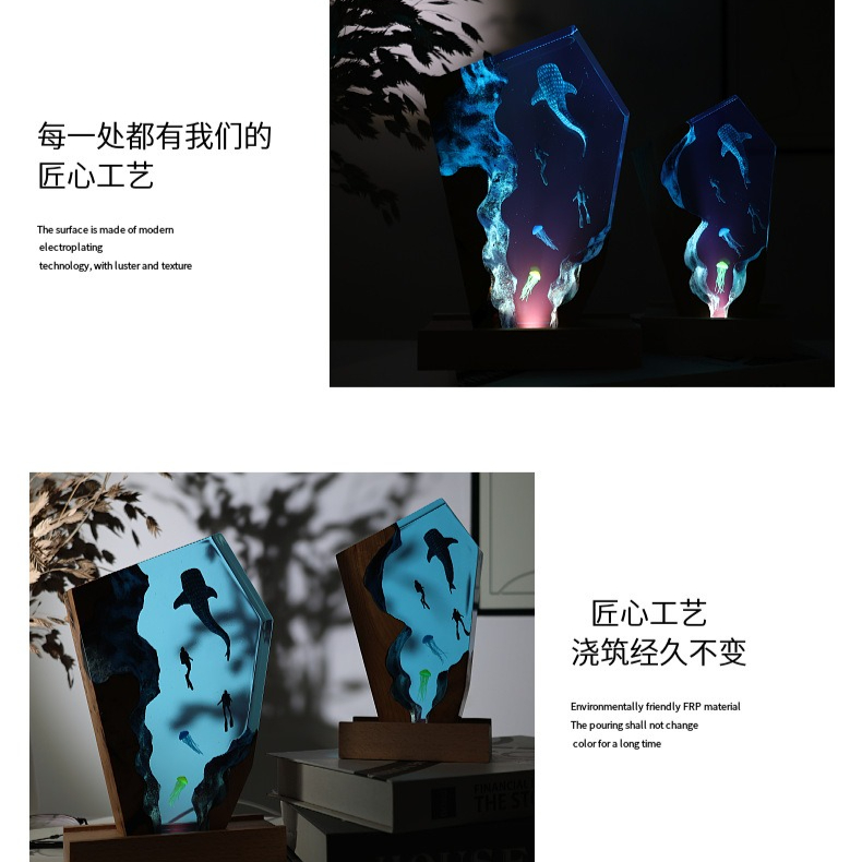 Ornamento Luminoso da Scrivani - Resin Art Wedding Gift recensione e prezzo