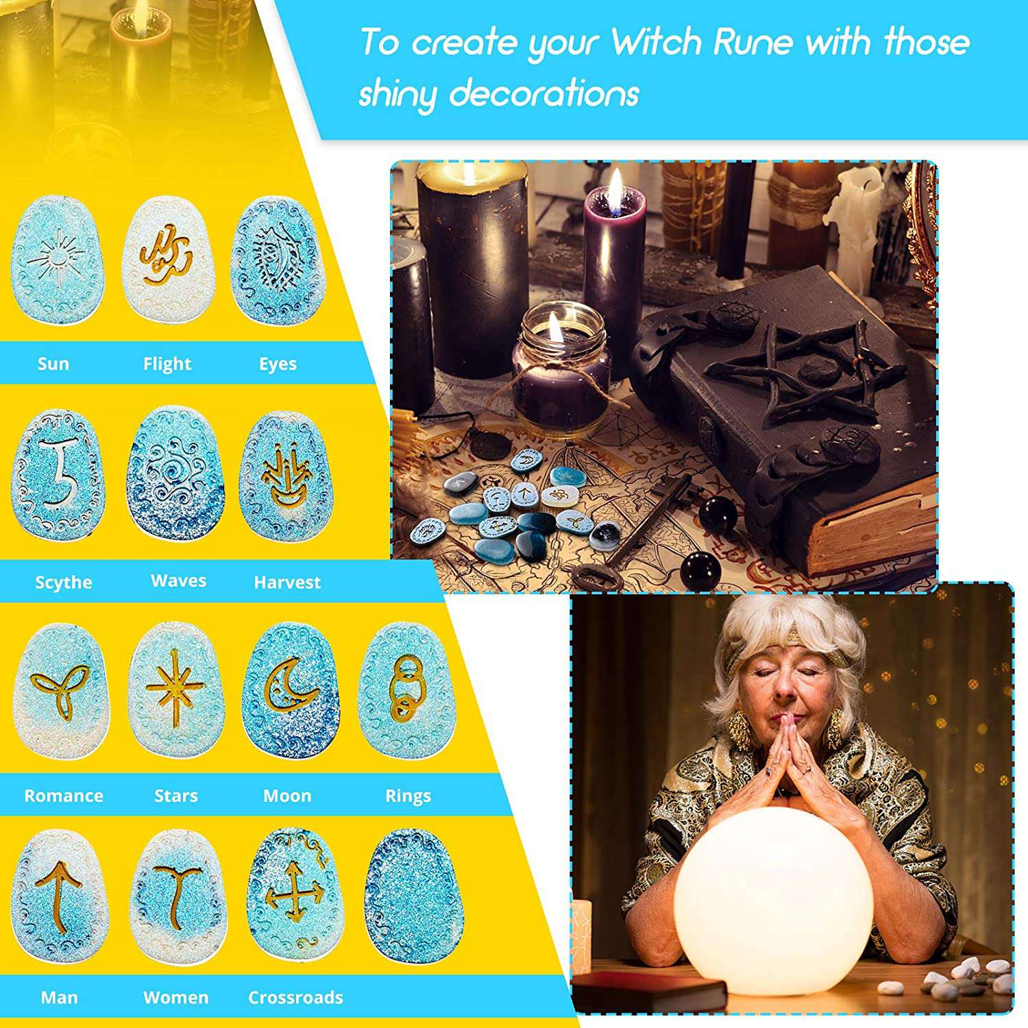 Stampo in silicone ABWZ-Witch  - Resin Art Alphabet recensione e prezzo