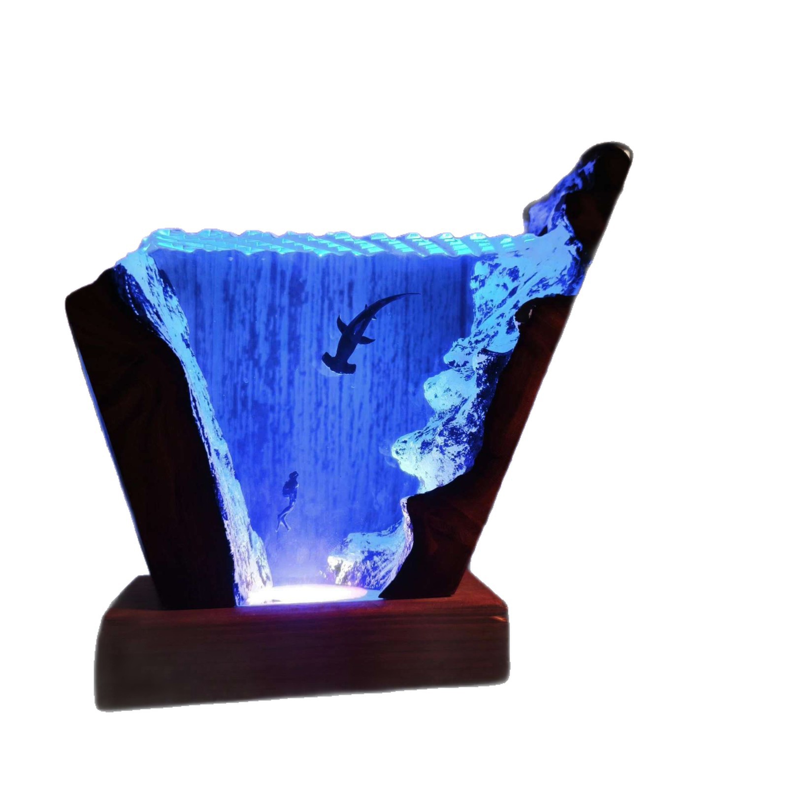 Ornamento luminoso a forma di  - Resin Art Wedding Gift recensione e prezzo