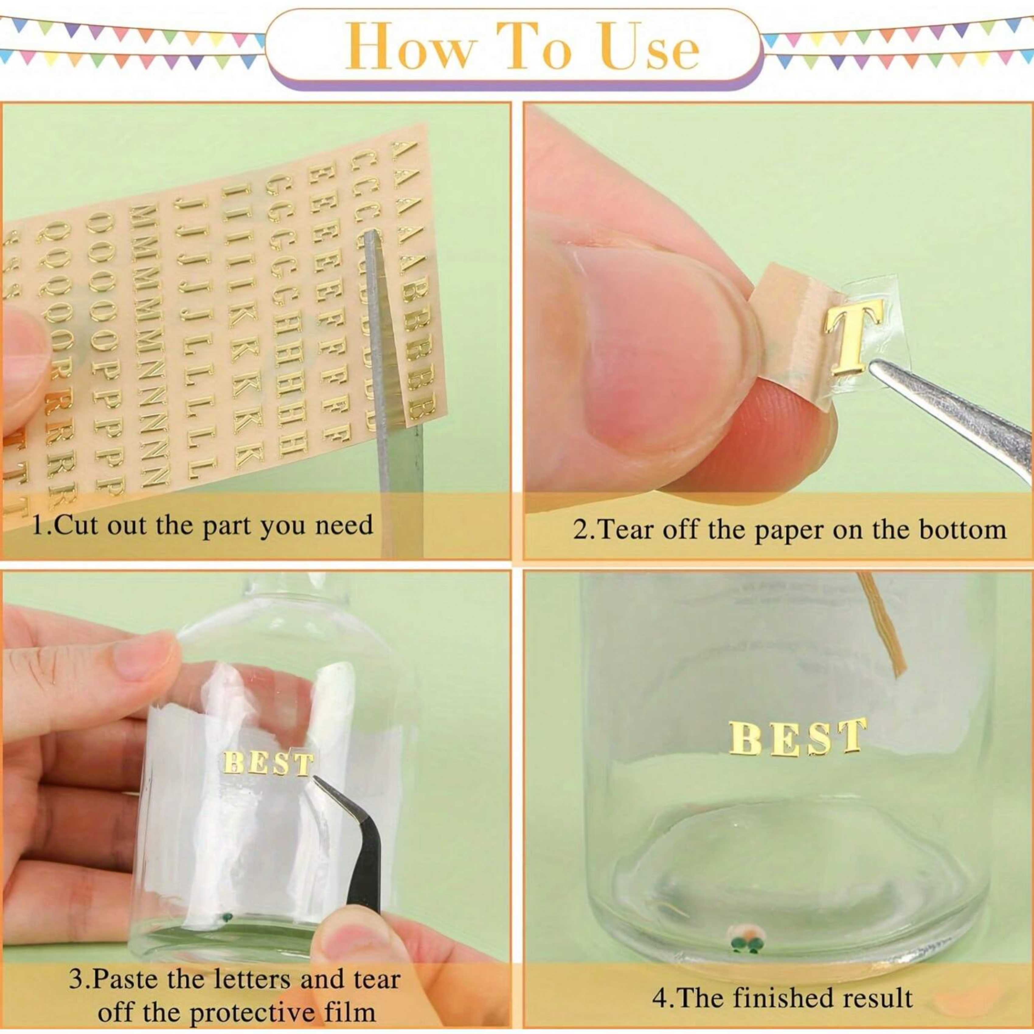 12 adesivi in resina a forma d - Resin Art Alphabet recensione e prezzo