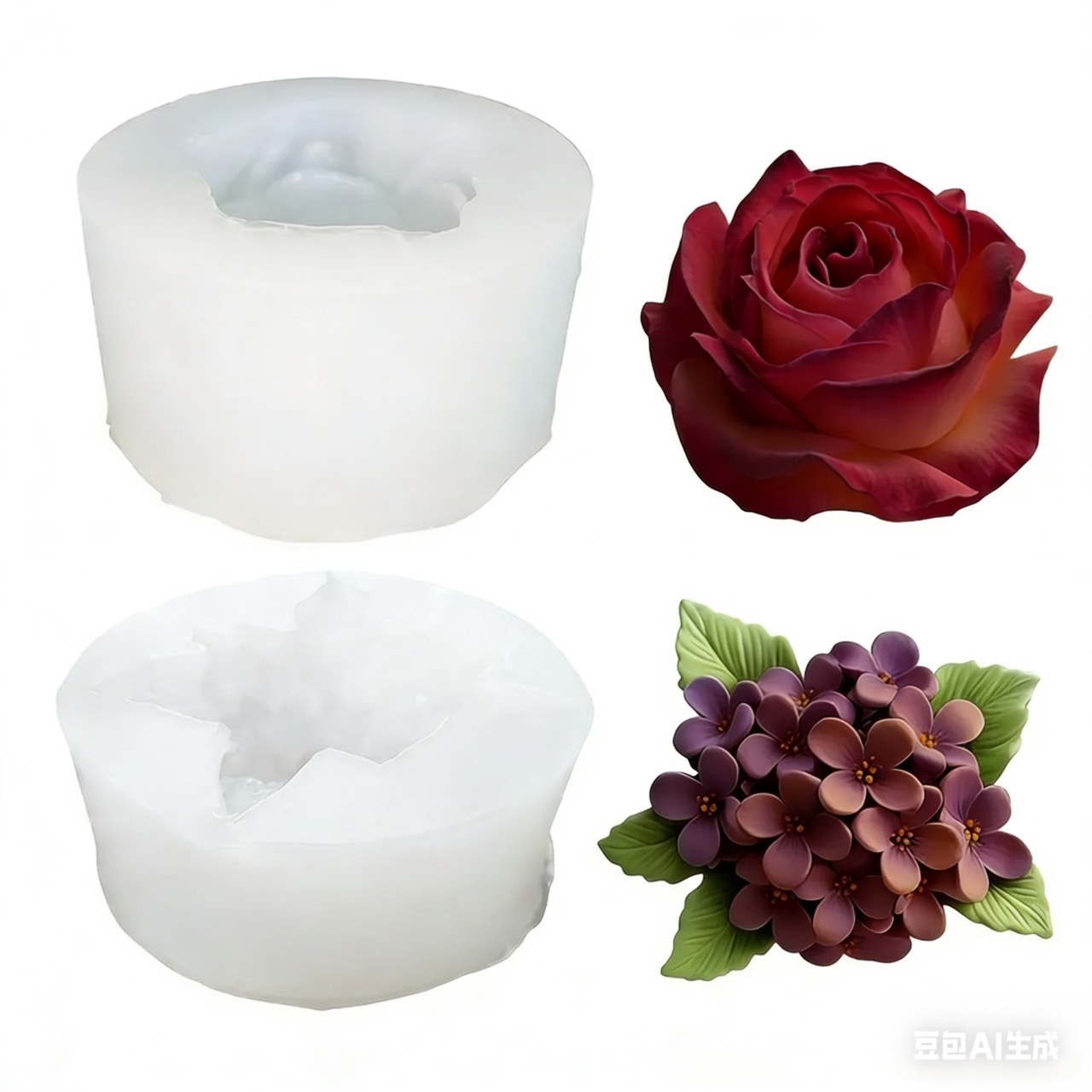 2 pezzi di stampi in silicone  - Resin Art Rose recensione e prezzo