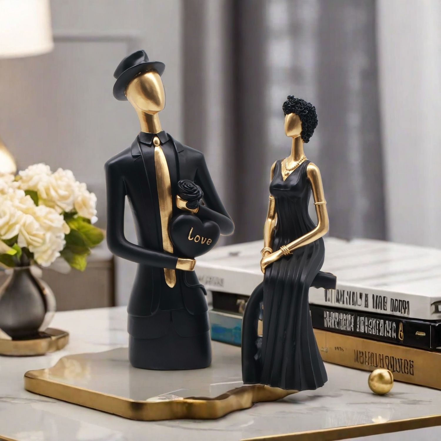 Scultura in resina decorativa, - Resin Art Wedding Gift recensione e prezzo