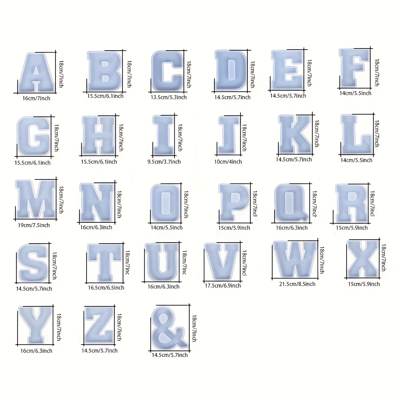 Stampo in resina per lettere g - Resin Art Alphabet recensione e prezzo
